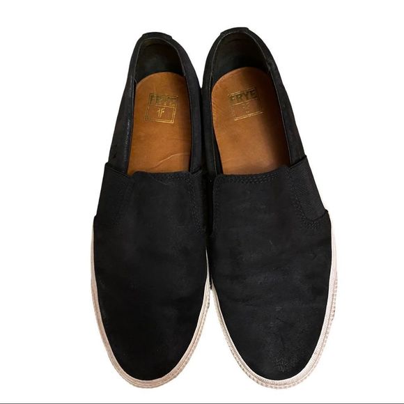 Frye Other - Frye Men’s Black Leather Slip On Sneaker Shoes Size 11.5